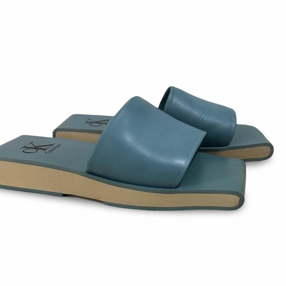 Calvin Klein leather mules square toe - Picture 9 of 9